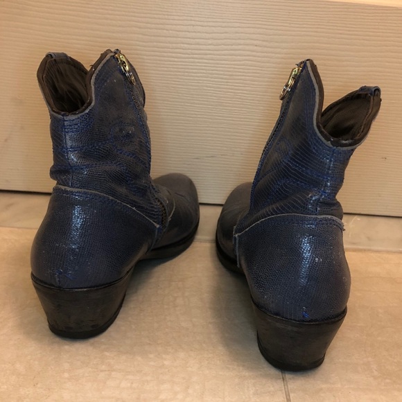 Manas Lea Foscati Leather Italian Cowboy Boots - Picture 8 of 14